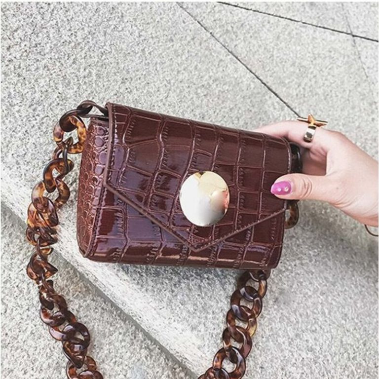 Designer Women Crocodile Leather Waist Bag - Image 6