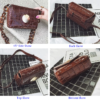 Designer Women Crocodile Leather Waist Bag