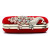 Evening Clutch Bag Wedding Box Handbag Rhinestone Peacock Deco Bridal Purse - Image 7