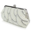Evening Clutch Pearls Evening Bags Rhinestones Chain Strap Bridal Purse - Image 2