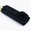 Evening Clutch Wedding Handbag Satin Flower Pleated Bridal Purse - Image 2