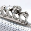 Gothic Metal PU Leather Evening Clutch Bag For Women - Image 2