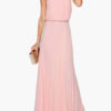 Chiffon Dress Halter Cut Out Sleeveless Pleated Women's Maxi Dress