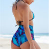 Halter Top High Waist Triangle Swimwear Bathing Suit - Image 3
