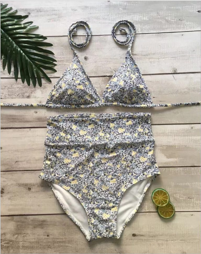 Halter Top High Waist Triangle Swimwear Bathing Suit - Image 10