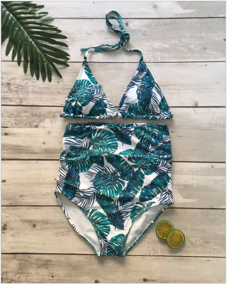 Halter Top High Waist Triangle Swimwear Bathing Suit - Image 11