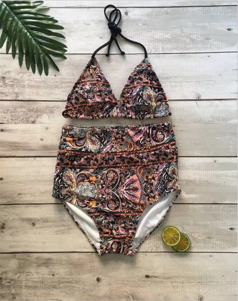Halter Top High Waist Triangle Swimwear Bathing Suit - Image 12