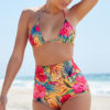 Halter Top High Waist Triangle Swimwear Bathing Suit - Image 4