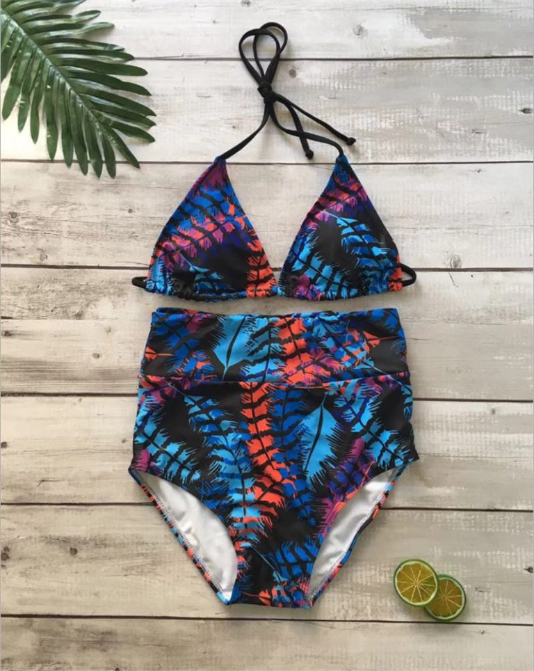 Halter Top High Waist Triangle Swimwear Bathing Suit - Image 9