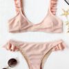High Waist Push Up Paded Bikini Set Swimwear