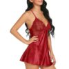 Lace Panel Criss Cross T Back Babydoll - Image 3