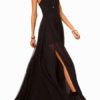 Maxi Dress Straps High Split Side Sexy Chiffon Dress