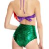 Mermaid Princess Bandeau Push-Up Padded Bra Swimsuit - Image 2