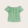 Off Shoulder Striped Fitted Crop Top Fabulous Style Slim Fit T Shirt - Image 12