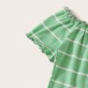 Off Shoulder Striped Fitted Crop Top Fabulous Style Slim Fit T Shirt - Image 14