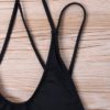 One Piece Flower Embroidery High Cut Swimwear - Image 4