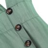 Plunging Neckline Buttons Mini Dress - Image 4