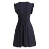 Plunging Neckline Buttons Mini Dress - Image 6