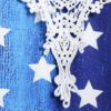 Plus Size American Flag Print Lace Insert Tank Top - Image 3