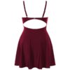 Plus Size Color Blocking Halter One Piece Swimwear - Image 5