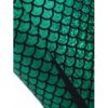 Plus Size Fish Scale Asymmetric Slit Surplice Dress - Image 7