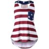 Plus Size Open Back American Flag Tank Top