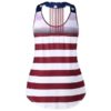 Plus Size Open Back American Flag Tank Top - Image 2