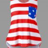 Plus Size Open Back American Flag Tank Top - Image 5