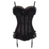 Polka Dot Ruffle Padded Corset - Image 6