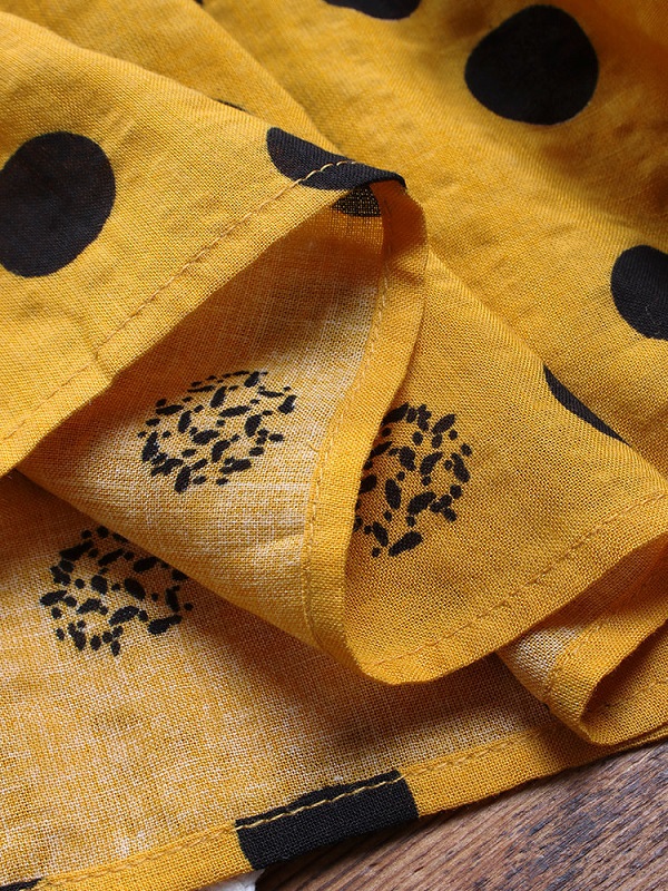 Polka Dot Sleeveless Loose Plus Size Maxi Dress - Image 7