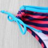 Push Up Stripe Bikini with Halter Neckline - Image 3