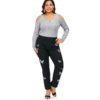 Ripped Butterfly Embroidery Jeans - Image 6