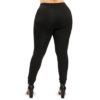 Ripped Plus Size Plaid Panel Leggings - Image 2