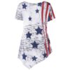 Scoop Neck American Flag T-shirt - Image 2