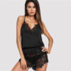 Sexy Cutout Cami and Sheer Lace Shorts PJ Set Women Sleepwear - Image 4