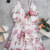 Sexy Flower Chiffon Cami Strap Beach Romper Playsuit