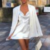 Sexy Satin Spaghetti Strap Vintage Mini Dress - Image 13