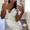 Sexy Satin Spaghetti Strap Vintage Mini Dress - Image 22