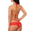 Sexy lingerie lace Halter Exposed Breast string bra set - Image 2