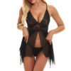 Sexy transparent lace irregular hot lingerie Nightwear - Image 5