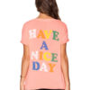 Smile Letters Printed Oversized T-shirt - Image 2
