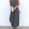 Spaghetti Straps Plus Size Maxi Dress - Image 2