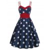 Star Print Sleeveless Cami Dress
