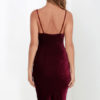 Straps Bodycon Dress Backless Velvet Dress - Image 5