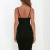 Straps Bodycon Dress Backless Velvet Dress - Image 9
