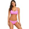 Stripe Knot Preppy Style Bikini