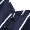 Striped Belted Casual Spaghetti Strap Buttons Cami Romper - Image 5