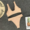 Striped Push Up Padded Knot Swimming Suit Sexy Bikinis - Image 12