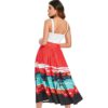 Sunset Beach Print Sleeveless Flared Dress - Image 2