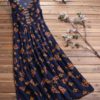 Vintage Ethnic Print Sleeveless V Neck Maxi Dress - Image 2